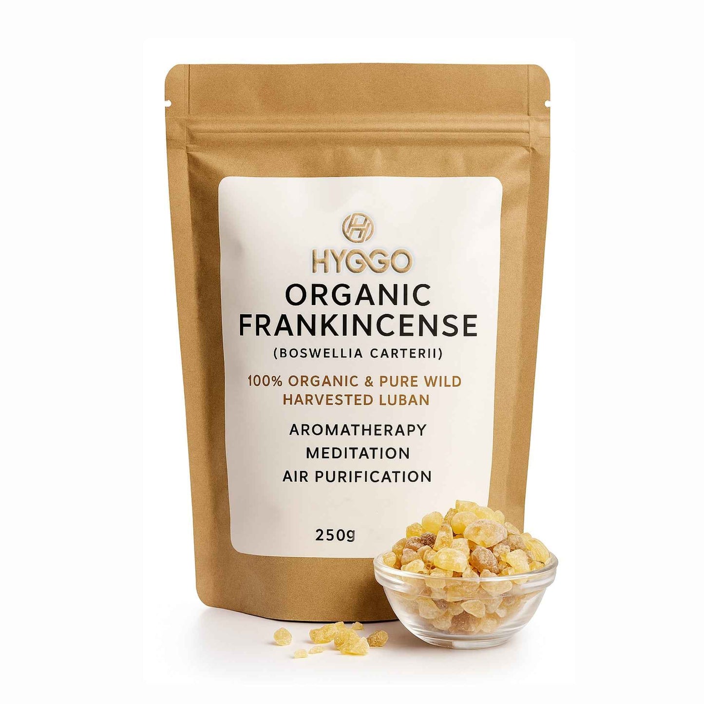 HYGGO Frankincense Resin 250g - Premium Organic Aromatic Incense