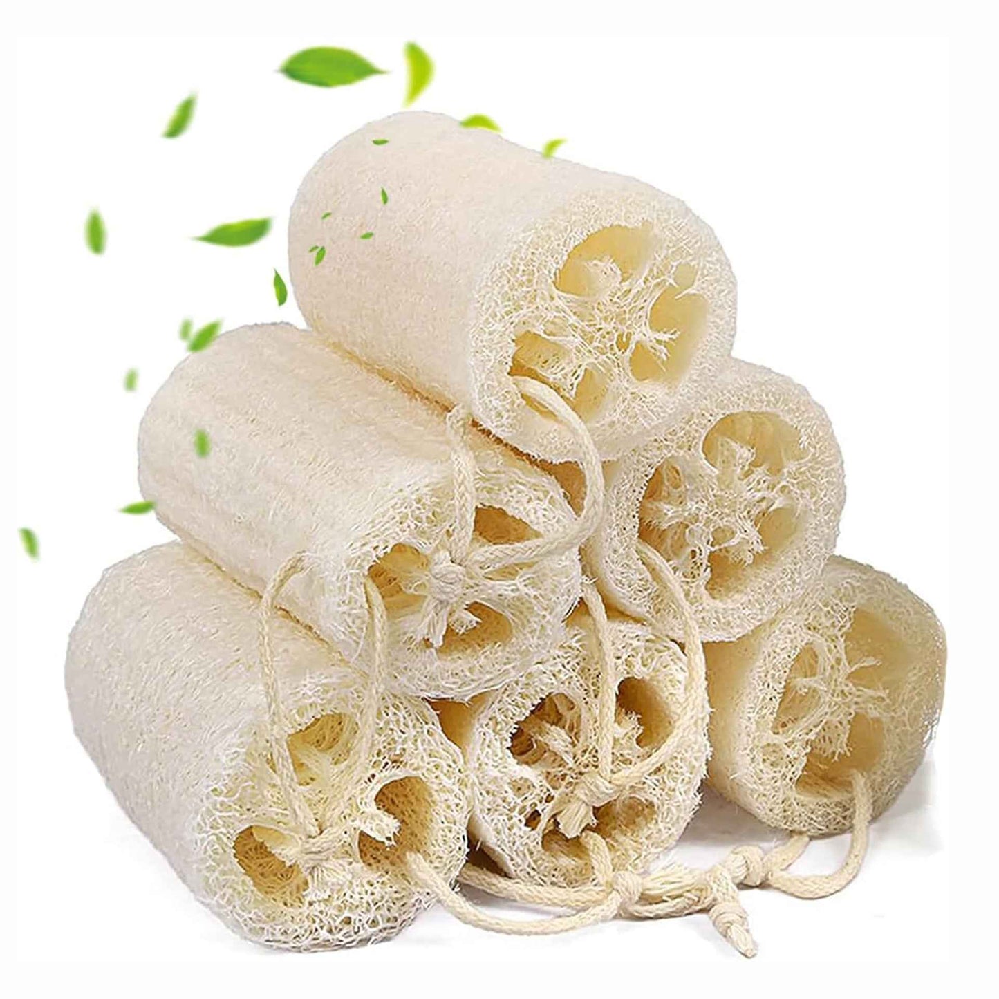 Organic Loofah Sponge 6 Pack - Natural 5 Inch Exfoliating
