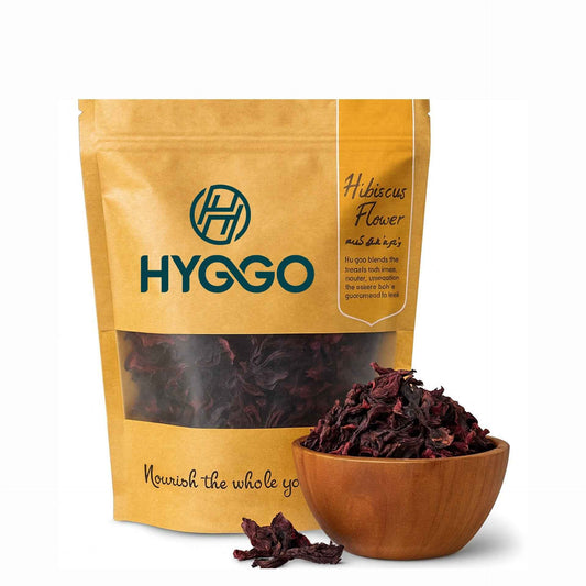 100% Natural, Sun-Dried Hibiscus Flower 75g  Herbal Tea, Supports Blood Pressure, Skin Glow, Menstrual Pain Relief, and Immunity