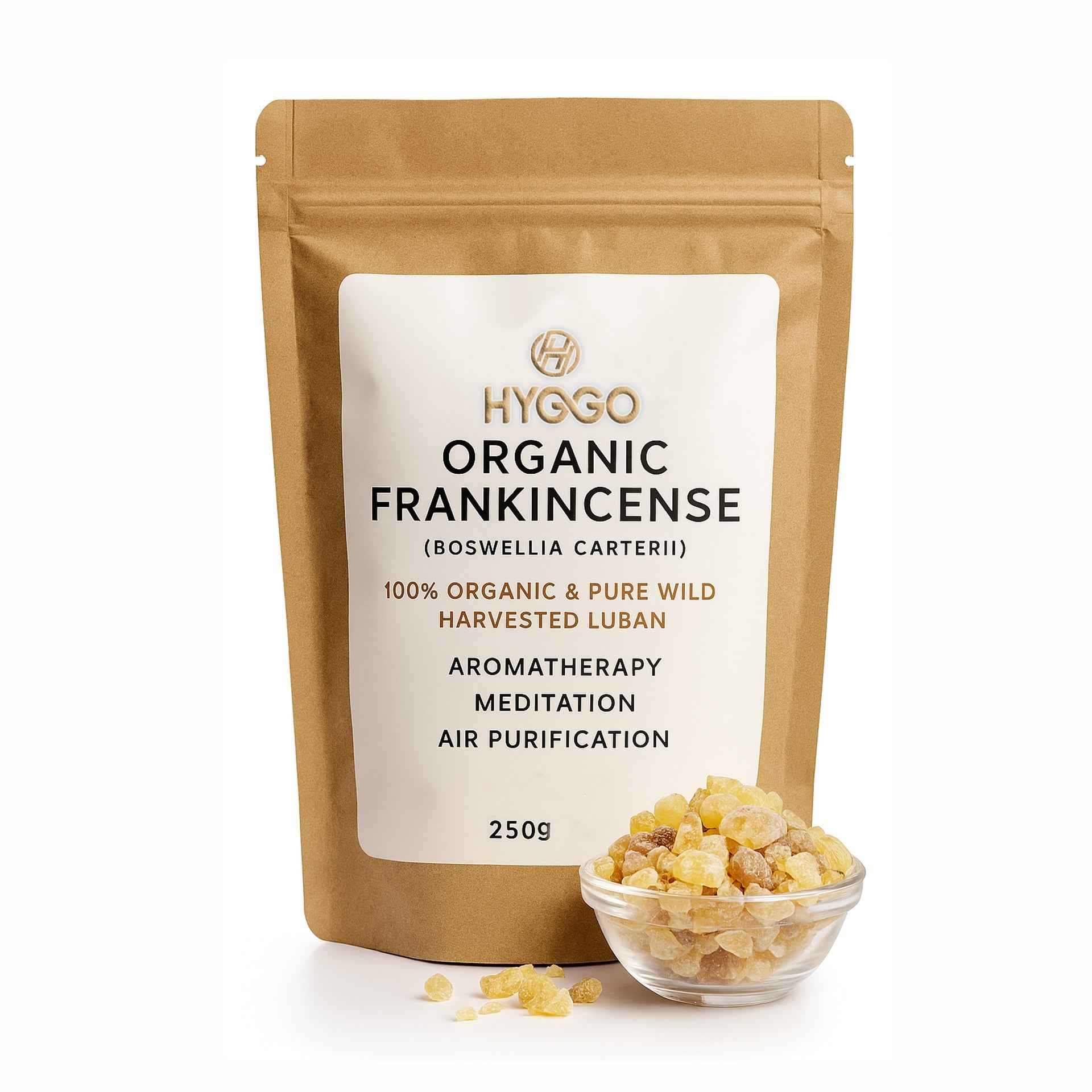 HYGGO Frankincense Resin 250g - Premium Organic Aromatic Incense