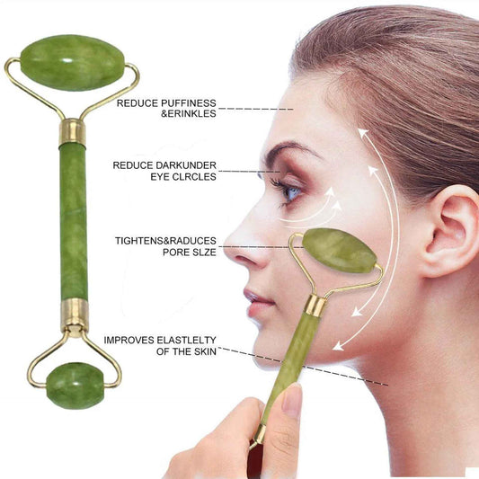 Jade Face Roller for Glowing Skin and Relaxation