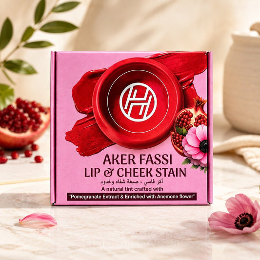 Moroccan Aker Fassi Lip & Cheek Stain - 1pc | Natural Moroccan Lip and Cheek Stain - HYGGO