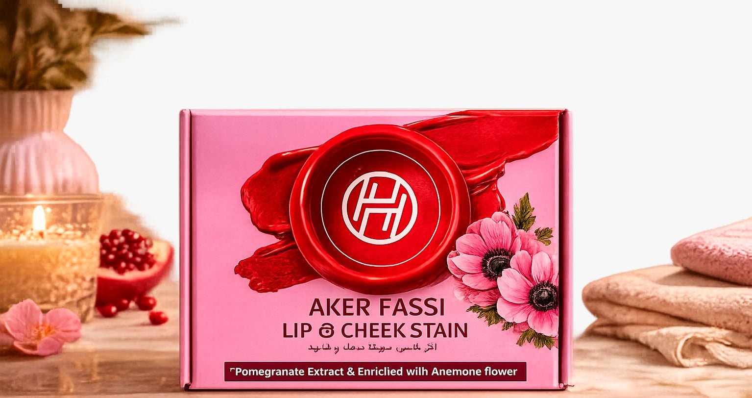 Moroccan Aker Fassi Lip & Cheek Stain - 1pc | Natural Moroccan Lip and Cheek Stain - HYGGO