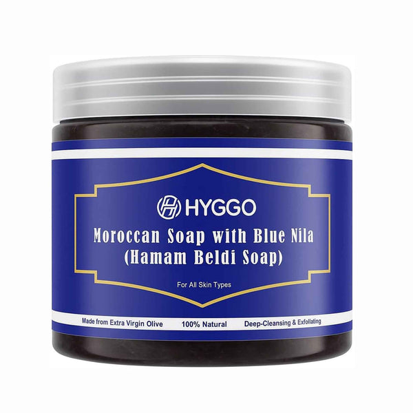 Moroccan Blue Nila Soap 500g - Authentic Natural Cleanser - HYGGO