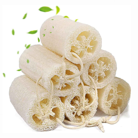 Organic Loofah Sponge 6 Pack - Natural 5 Inch Exfoliating